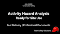 do construction risk assessment, activity hazard analysis