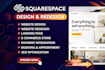 design high converting squarespace landing page SEO optimized responsive