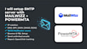 setup SMTP server with mailwizz and powermta