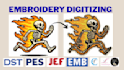 do embroidery digitizing into dst,pes,emb,vp3,jef in few hours