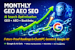 do monthly GEO aeo SEO with ai search optimization and backlinks