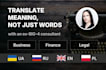 translate business and legal documents as a finance expert