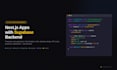 build a nextjs web application with supabase backend