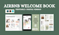 design modern editable airbnb welcome book template house host manual guidebook