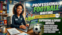 write SEO football articles in french