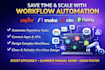 build workflow automation using zapier, make, n8n, pabbly to scale and save time
