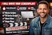 write screenplay movie script writing screenwriting scriptwriting film script
