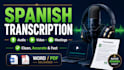 transcribe spanish audio and video accurately