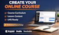 setup online course content, course curriculum for your online school