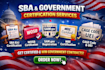 do sba certification 8a, wosb, mbe, sam gov registration for government contract
