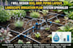 design boq, drip, piping layout, landscape irrigation plan system sprinkler