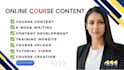 build full online course content with modules, lessons and activities