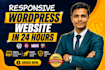 be your wordpress developer for modern responsive website design