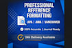 format references in apa, ama, or vancouver style