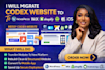 migrate codex website to wordpress wix shopify android app ios rebuild export