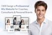 design wix coaching website consultant website author website career website