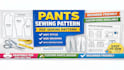 create pants sewing pattern PDF with size grading and instructions