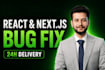 fix react, nextjs, API, frontend and backend bugs