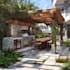 design frontyard, backyard, pool, patio as a landscape architect