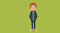 draw a vector 2d character, cartoon character