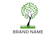 make a beautiful tree, plant or green logo design
