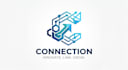 design a modern and professional connection logo