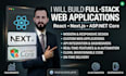 develop fullstack web apps using react nextjs and aspnet core
