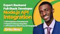 integrate apis, develop backend, and setup stripe payments