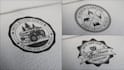 create a unique rustic badge circle logo design