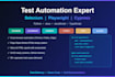 build playwright typescript selenium test automation for your web app