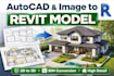 convert autocad drawings to revit model professionally