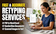 do copytyping and convert to pdf