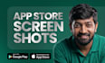 design app screenshots for app store and play store