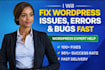 fix wordpress issues errors bugs critical error and fix wordpress website
