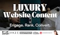 write SEO luxury lifestyle website copy that converts