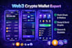 build web3 crypto wallet multichain app react native