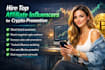 hire top affiliate influencers for crypto promotion