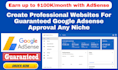 setup complete website for guaranteed google adsense approval for any niche