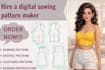 design crop top and clothing sewing patterns with easy to follow guide