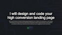 design and code your high conversion landing page