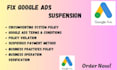 fix google ads suspension resolve policy violation circumventing issuse