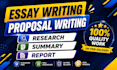 do essay writing as an essay writer and proposal writing expert