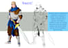 design a professional character model sheet