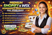build shopify high ticket dropshipping website store design redesign developer