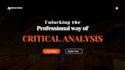 critically analyze all your papers professionally