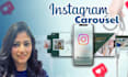 design attractive instagram carousel posts and ads