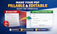 make fillable pdf forms and convert any pdf to editable