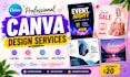 design custom posters flyers brochures in canva