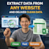extract data from any website and deliver clean data