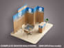 design professional trade show booth, backdrop and exhibition stand